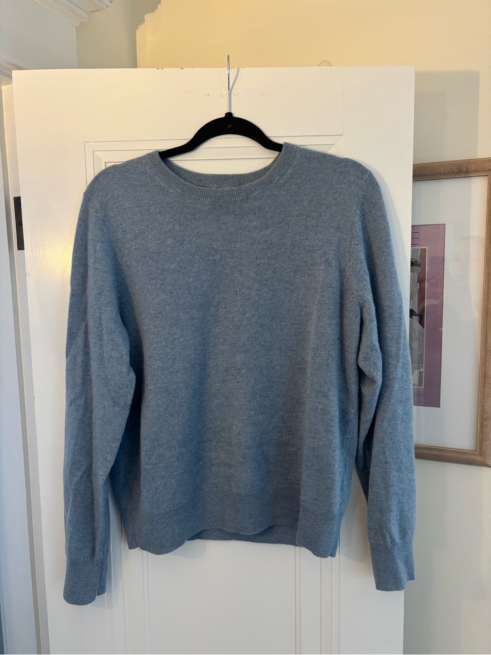 Quince Women’s Light Blue Crewneck Sweater